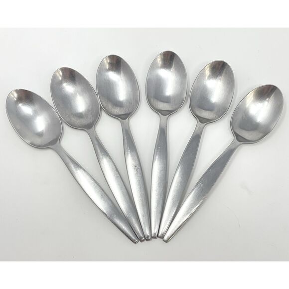 ONEIDA TERESA Stainless Steel Satin Dinner Spoons 7.25” Set Of 6 Discontinued - Picture 1 of 6